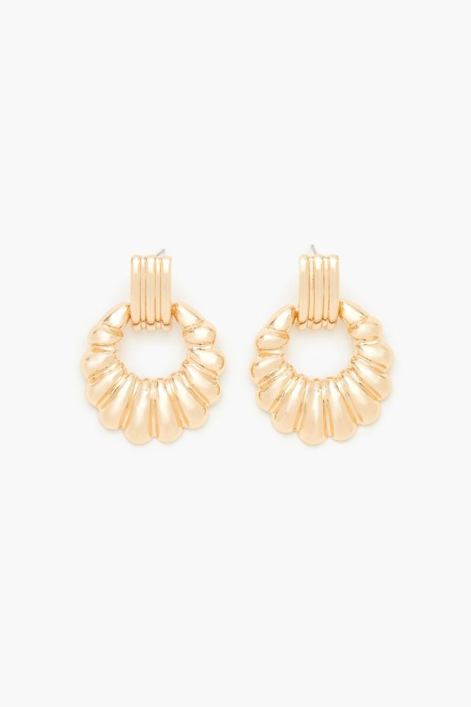 Etched Hoop Earrings