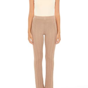 Sweater-Knit Flare Pants