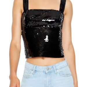 Tie-Back Sequin Top