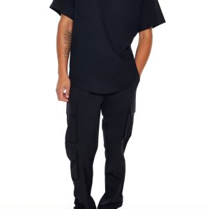 Slim-Fit Drawstring Cargo Joggers