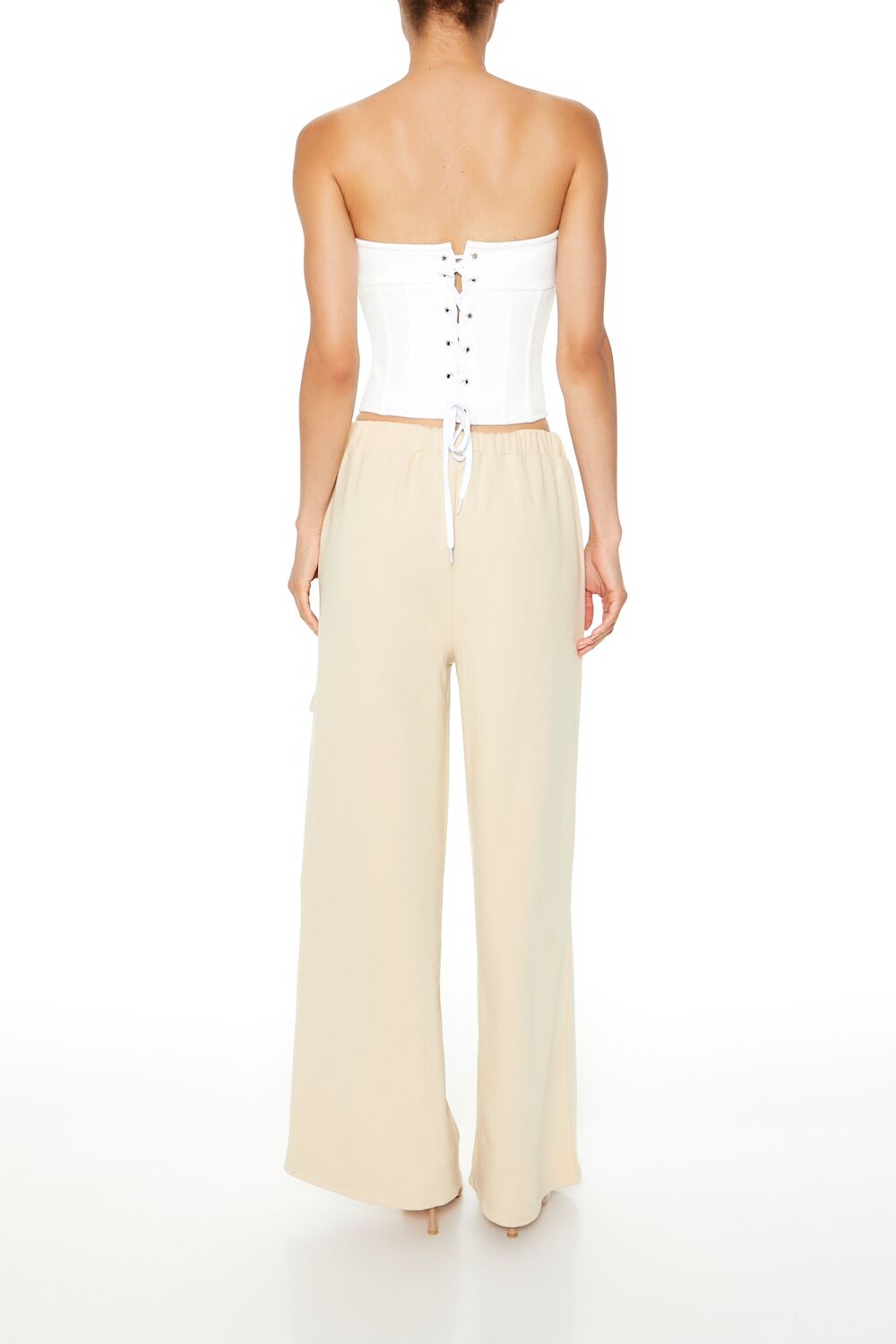 Fleece Wide-Leg Utility Pants - Image 4