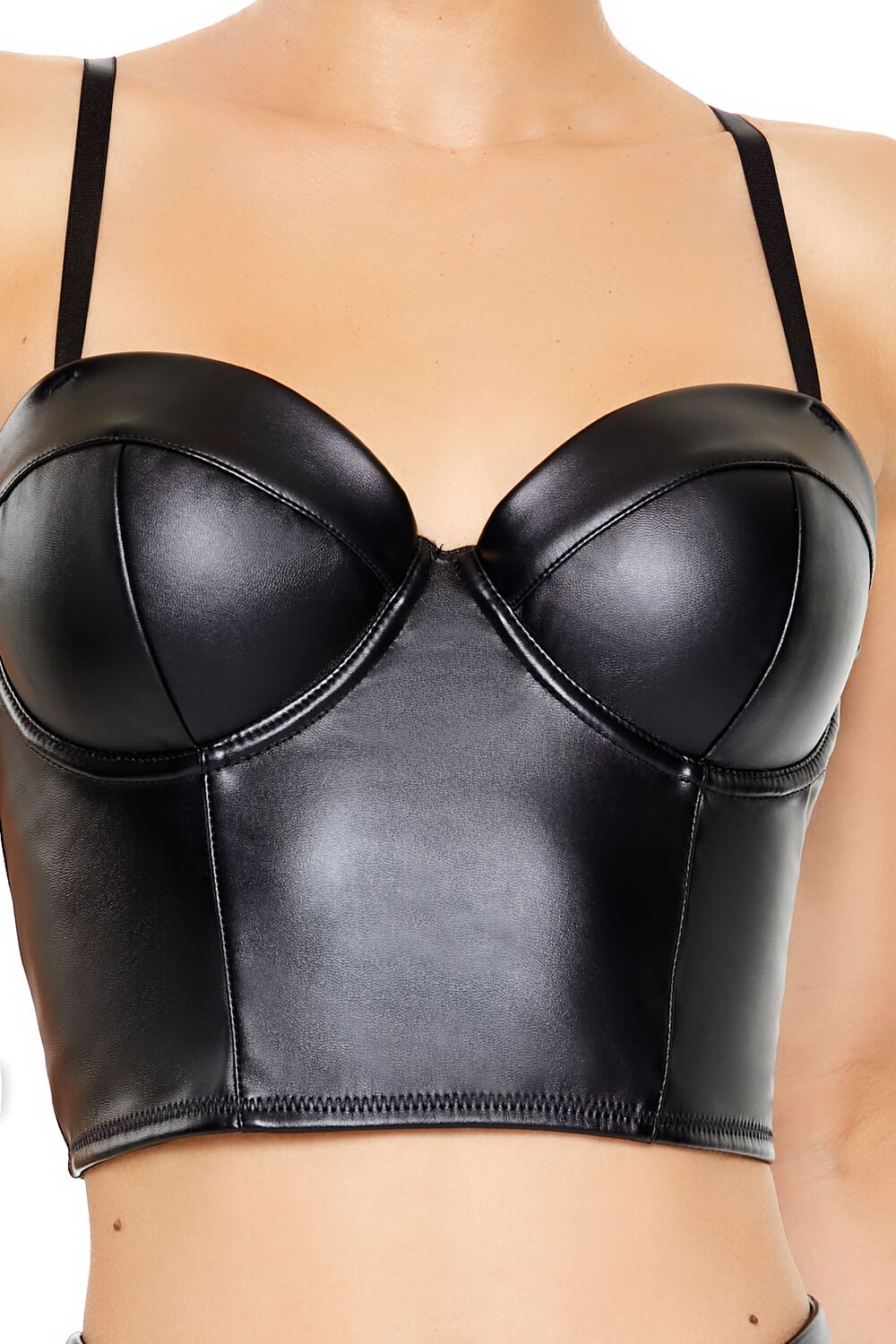 Bustier Cropped Lingerie Cami - Image 4