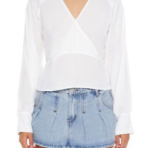 Cutout Surplice Top