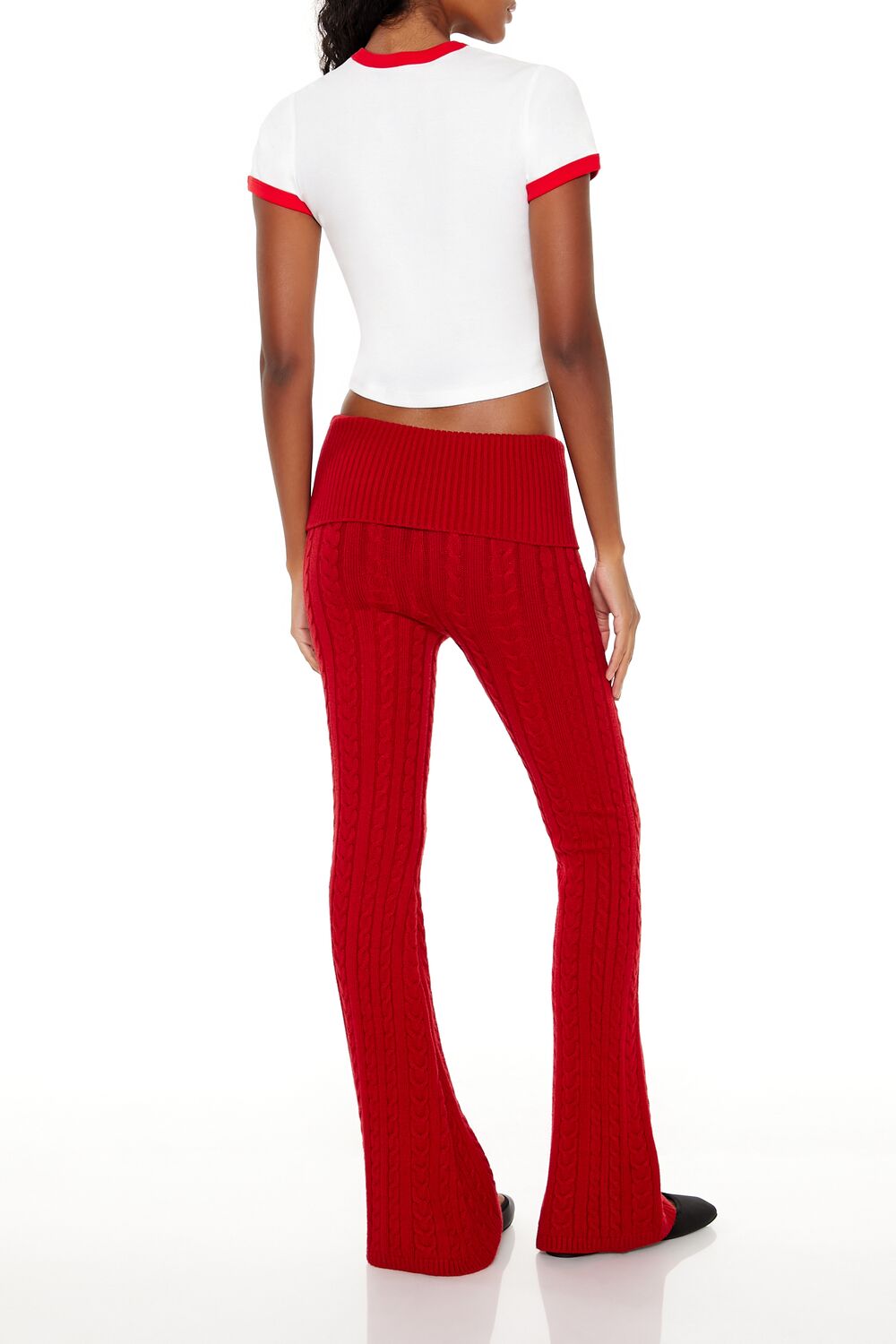 Foldover Sweater-Knit Pants - Image 4