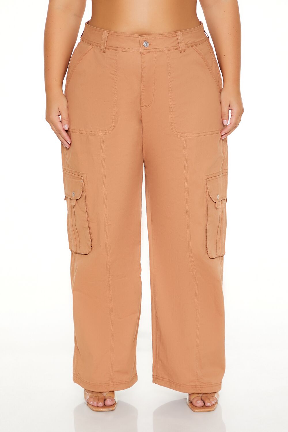 Plus Size Mid-Rise Cargo Pants - Image 2
