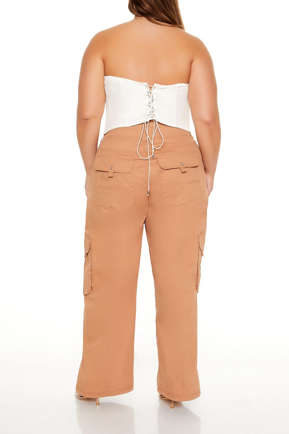Plus Size Mid-Rise Cargo Pants - Image 4