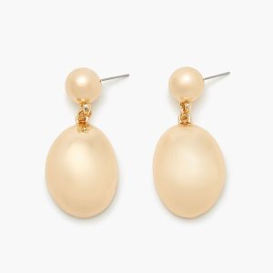 Tiered Oval Drop Earrings