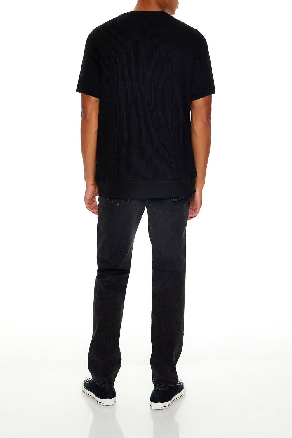 Split Face Slim-Fit Jeans - Image 4