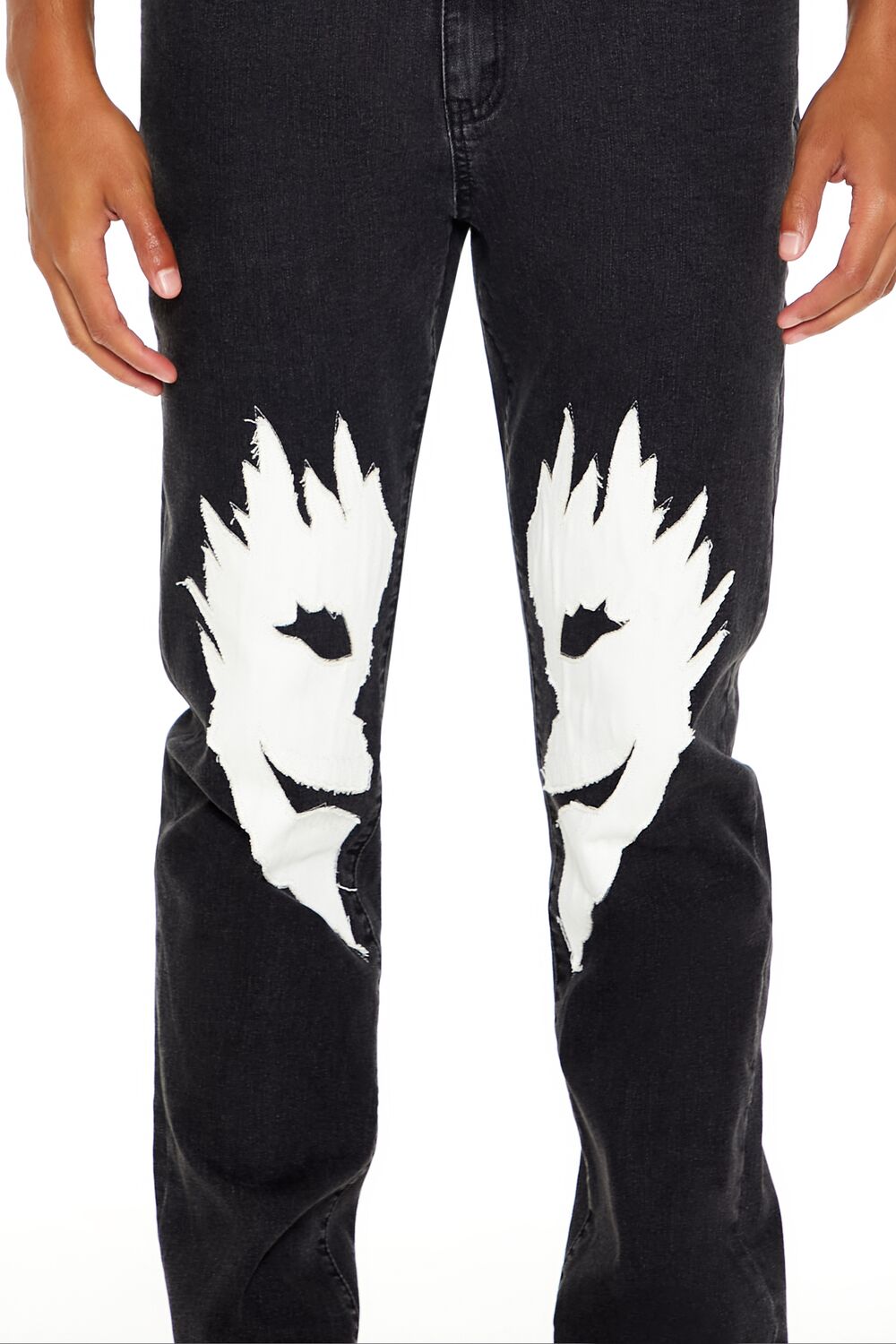 Split Face Slim-Fit Jeans - Image 5