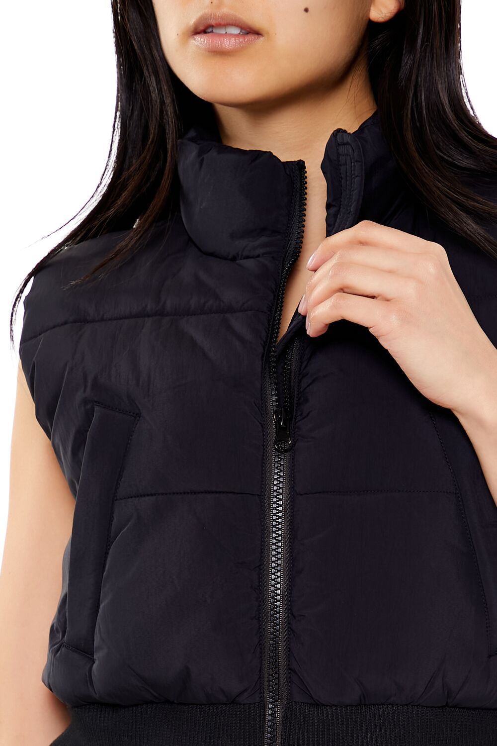 Quilted Cropped Vest - Image 3