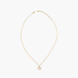 Rhinestone Zodiac Charm Necklace