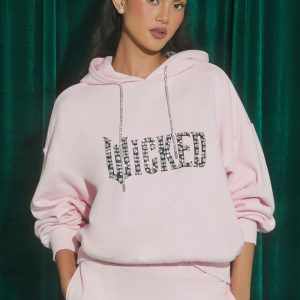 Wicked Faux Gem Fleece Hoodie