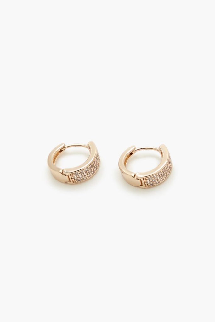 Rhinestone Hoop Earrings