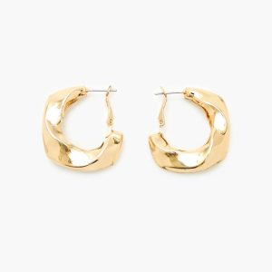 Twisted Hoop Earrings