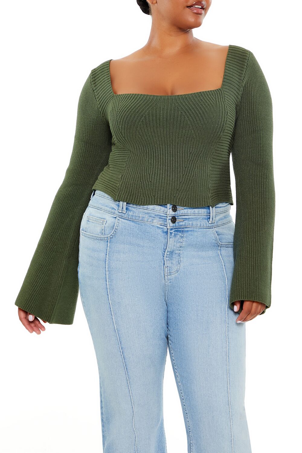 Plus Size Bell-Sleeve Sweater - Image 6