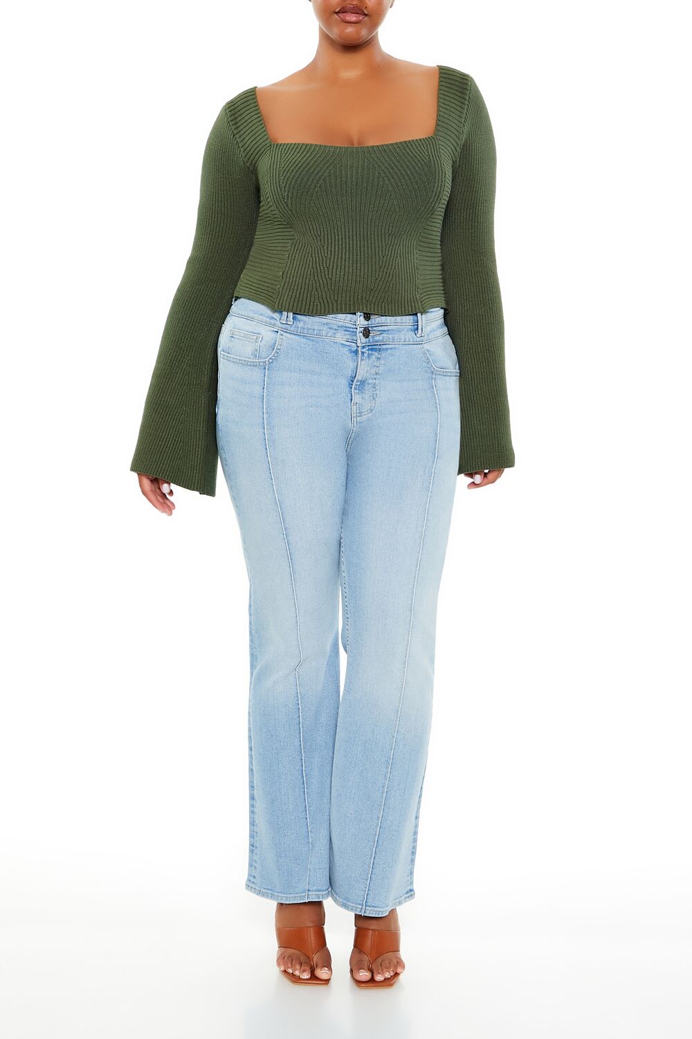 Plus Size Bell-Sleeve Sweater - Image 7