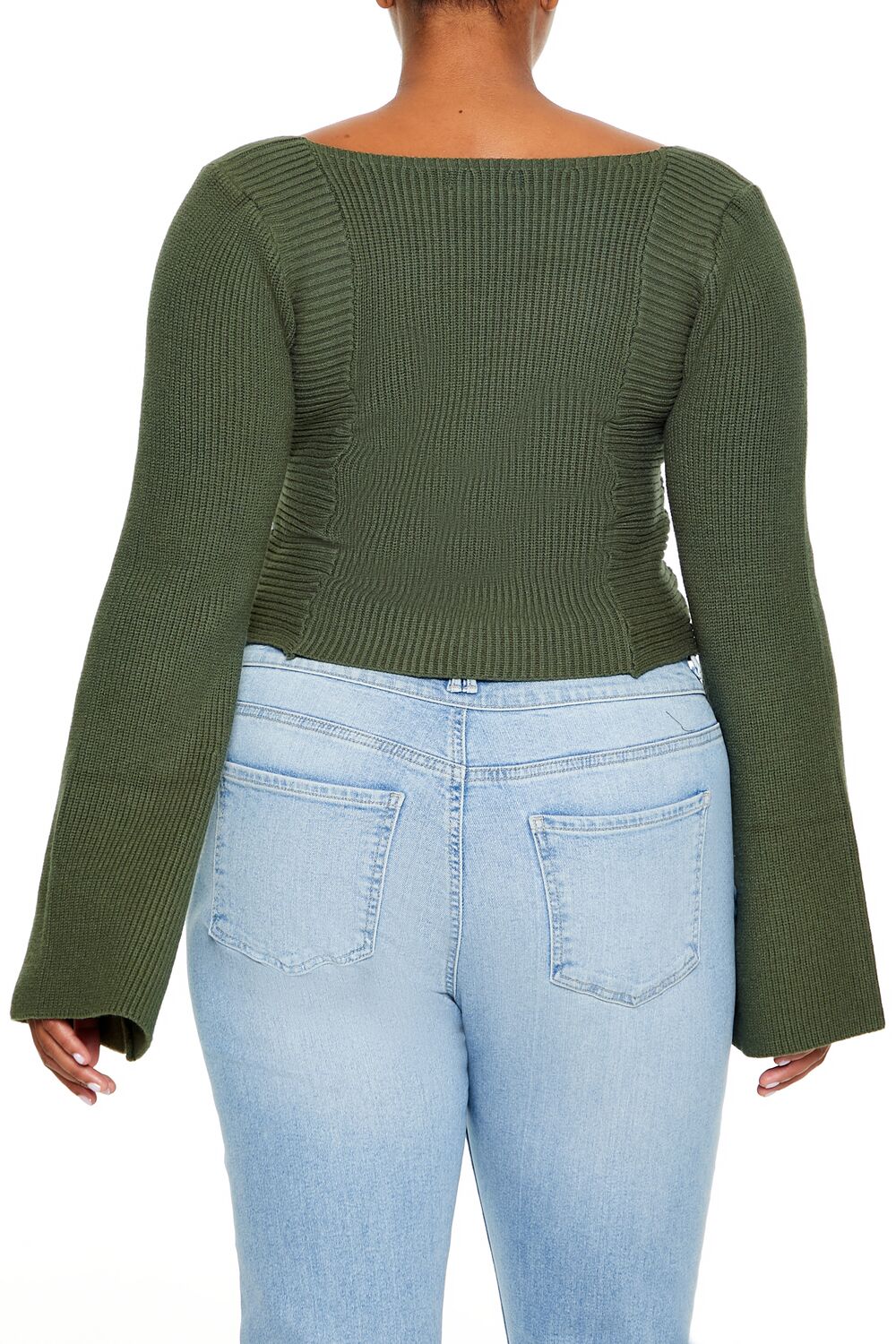 Plus Size Bell-Sleeve Sweater - Image 10