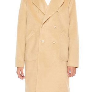 Notched Double-Breasted Coat