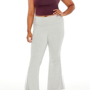 Plus Size Two-Tone Flare Leggings