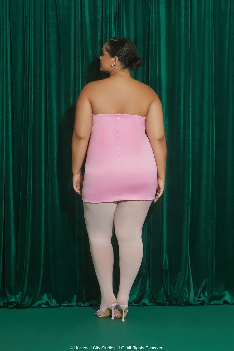 Plus Size Wicked Rosette Tube Dress - Image 4