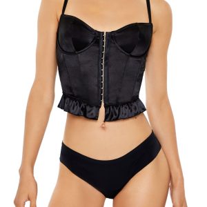 Satin Lingerie Corset Cami