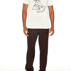 Studded Slim-Fit Mid-Rise Pants