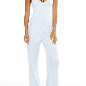 Ribbon Lace-Trim Lingerie Bodysuit