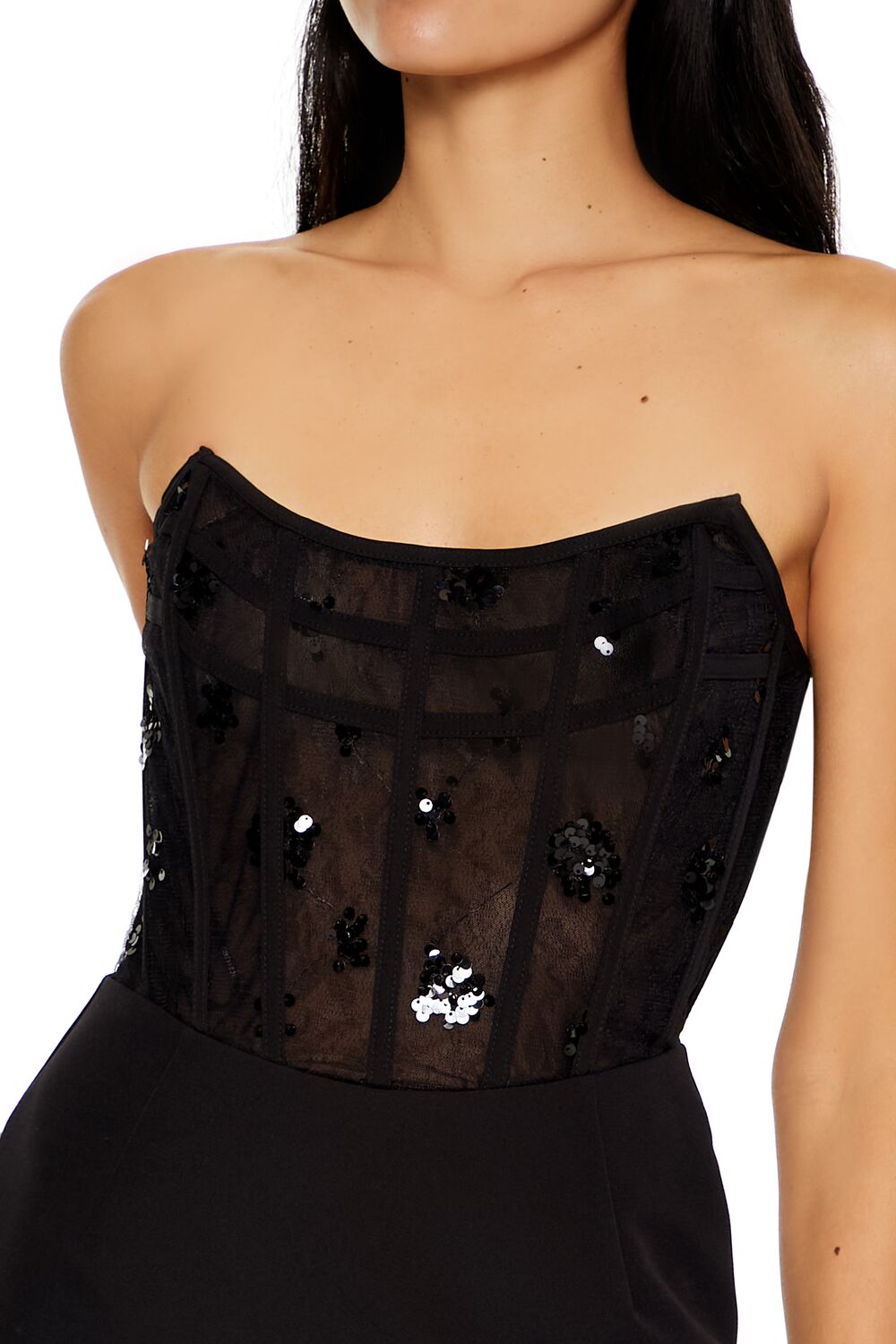 Sequin Corset Mini Tube Dress - Image 5