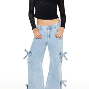 Rhinestone Plunge-Back Crop Top