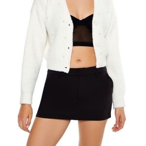 Faux Pearl Cardigan Sweater