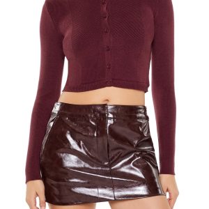 Cropped Cardigan Sweater