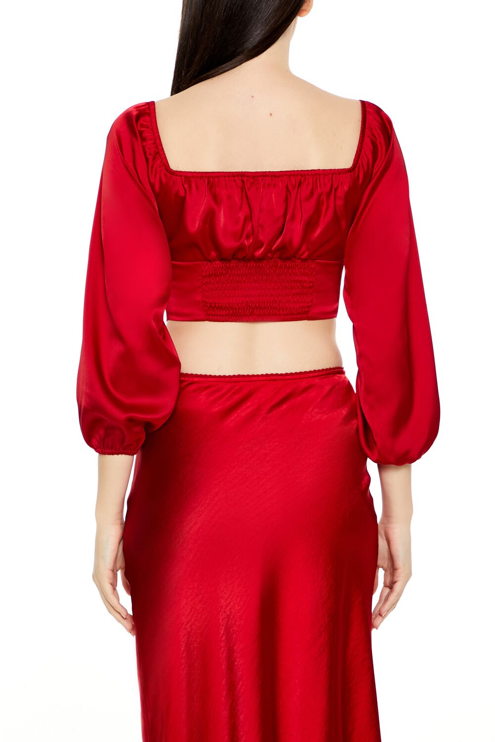 Satin Corset Crop Top - Image 10