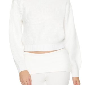 Cropped Drop-Sleeve Sweater