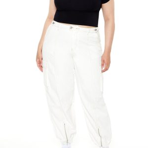 Plus Size High-Rise Cargo Joggers