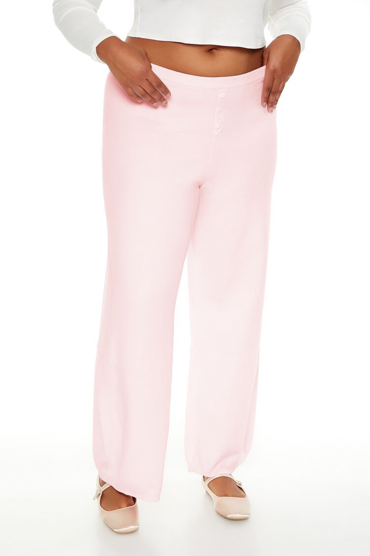 Plus Size Sweater-Knit Wide Pants - Image 7