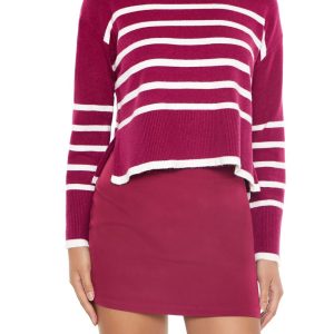 Striped Cropped Sweater