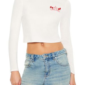 England Rosette Cropped Tee