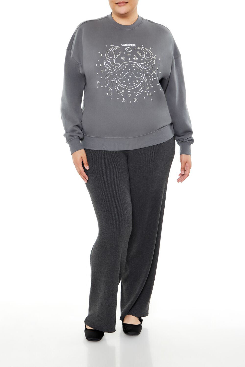 Plus Size Beaded Cancer Pullover - Image 2