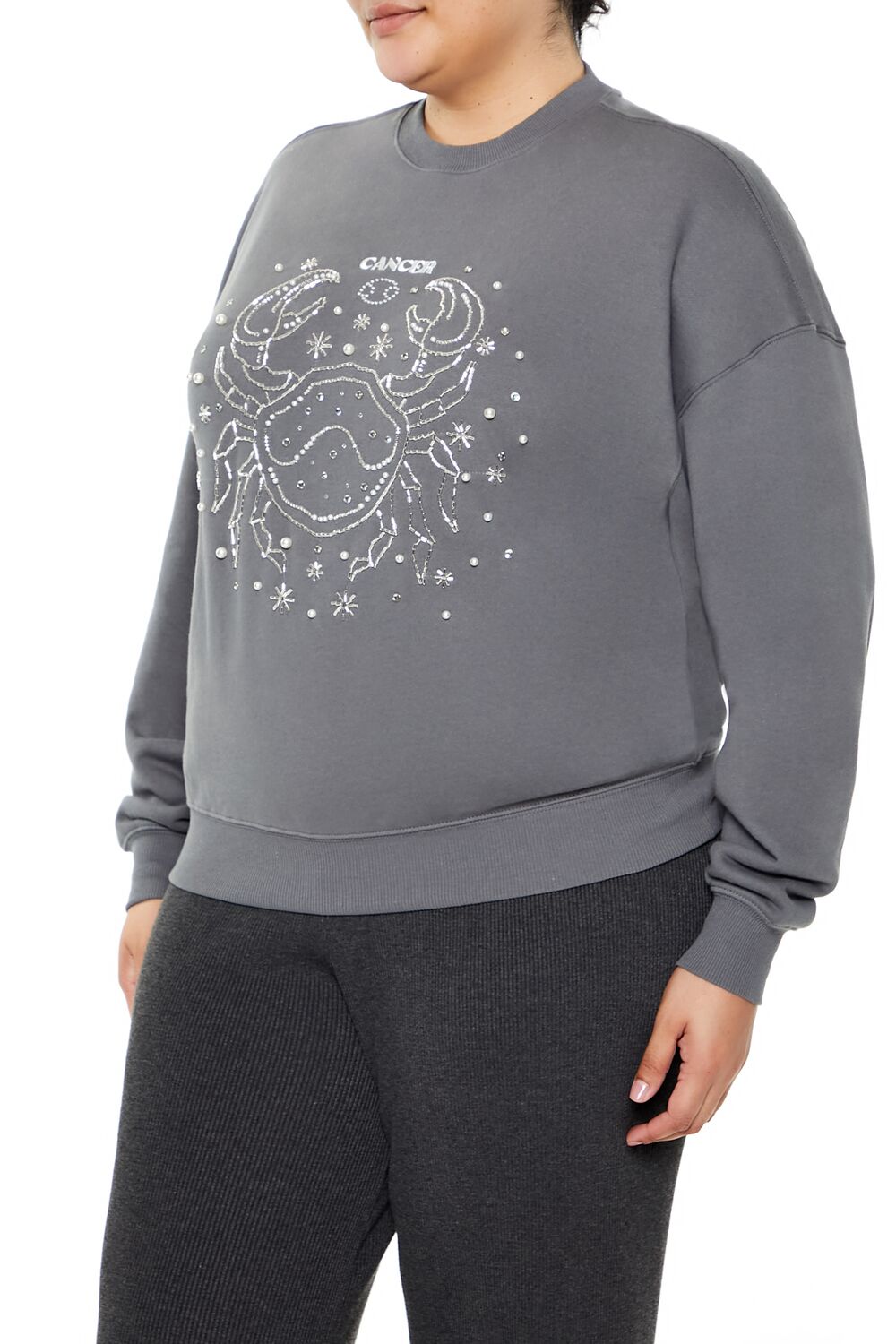 Plus Size Beaded Cancer Pullover - Image 4