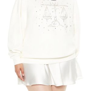 Plus Size Beaded Libra Pullover