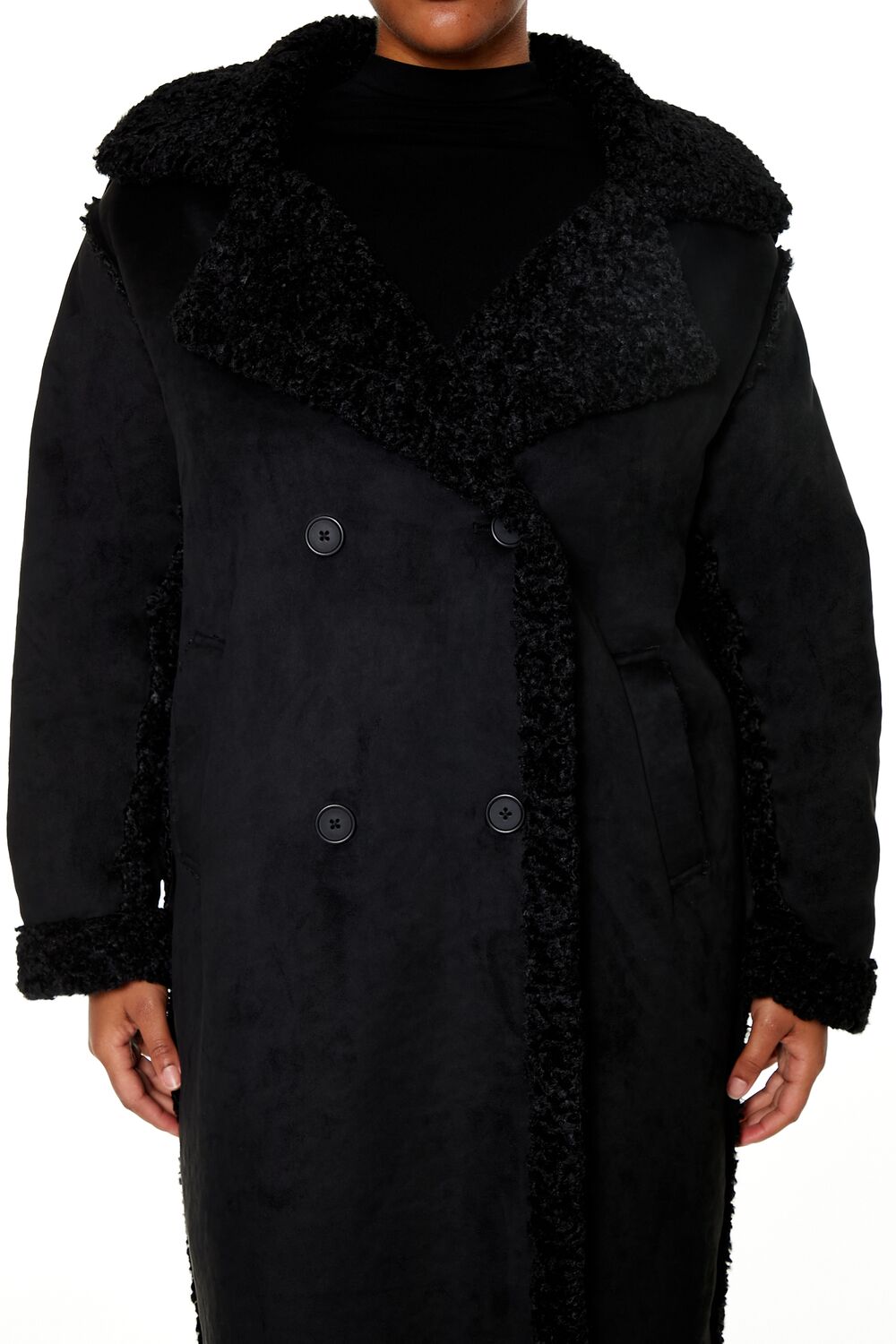Faux Shearling & Suede Coat - Image 5