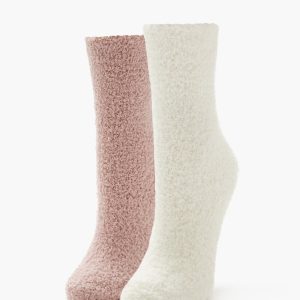 Plush Crew Socks Set - 2 pack
