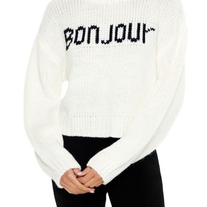 Bonjour Drop-Sleeve Sweater
