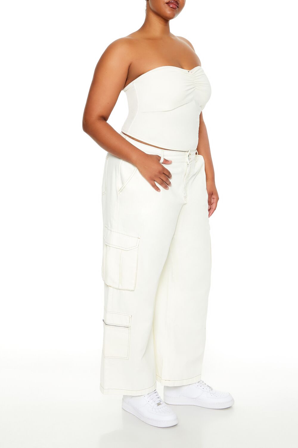 Plus Size High-Rise Cargo Pants - Image 3