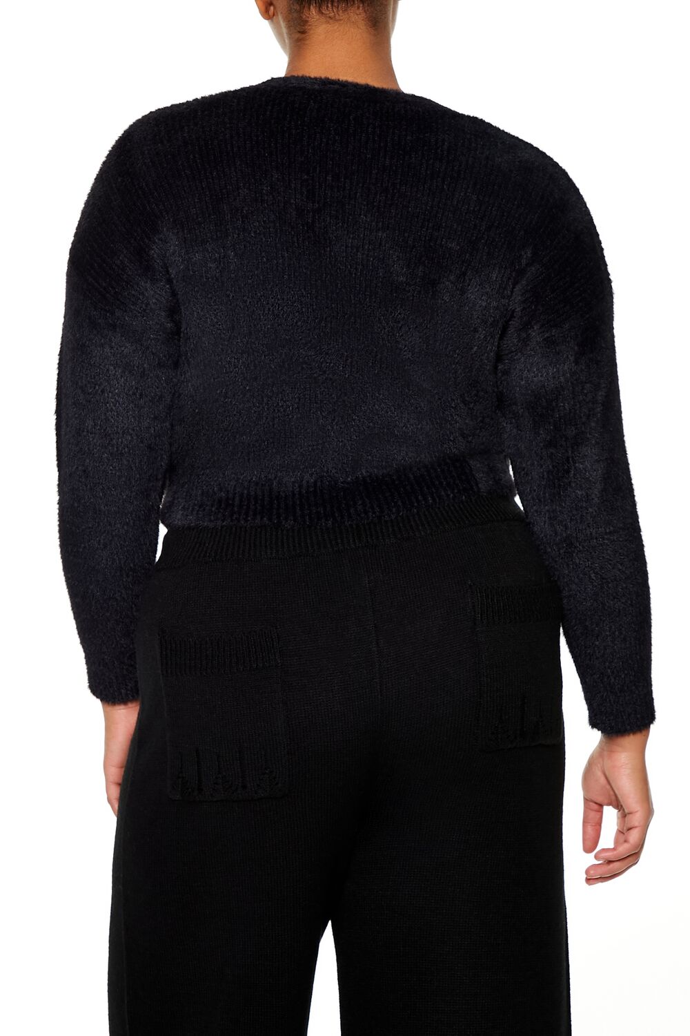 Plus Size Rib-Knit Cardigan Sweater - Image 5