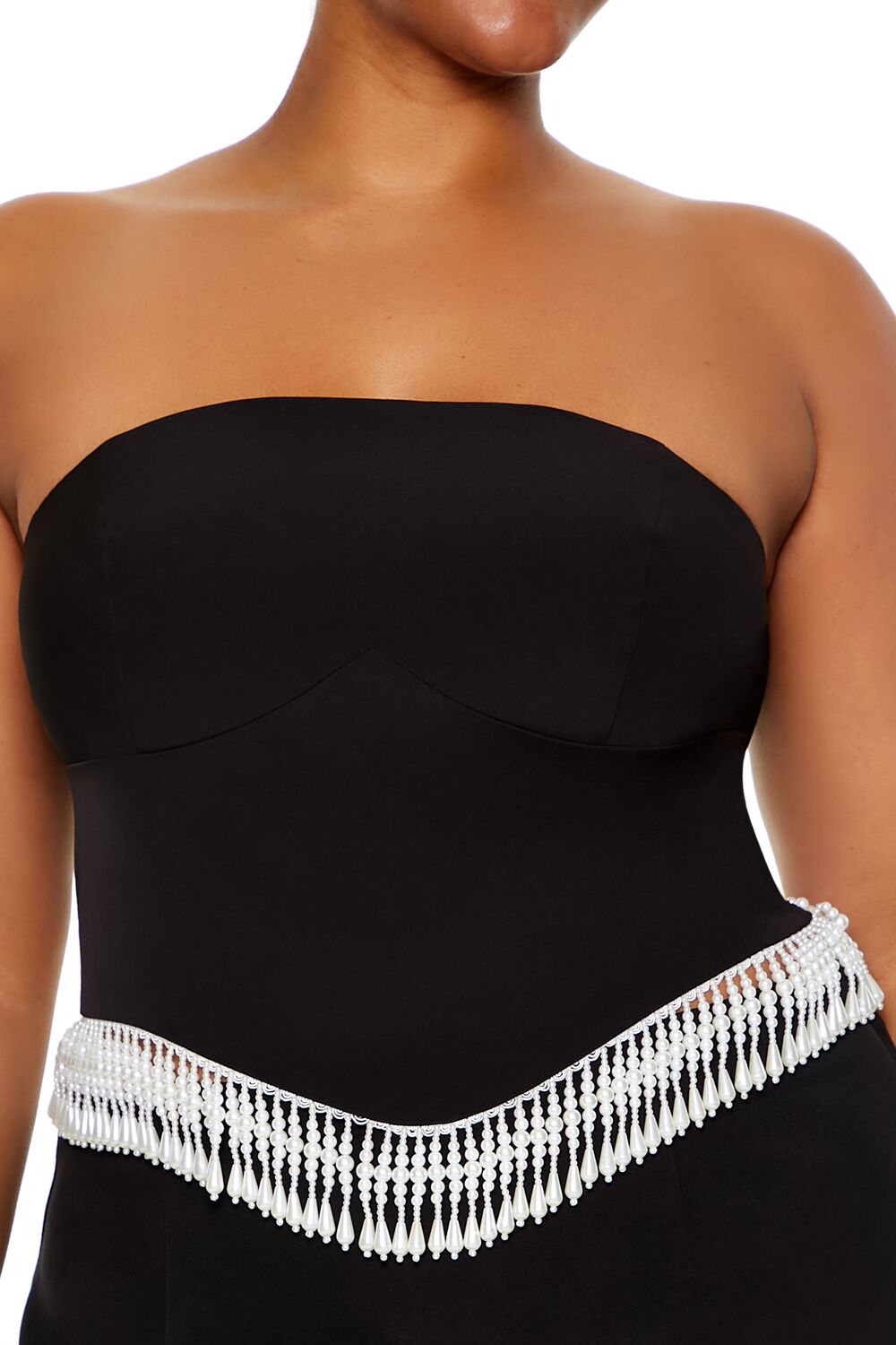 Plus Size Beaded-Trim Tube Top - Image 3