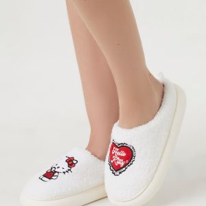 Plush Hello Kitty House Slippers