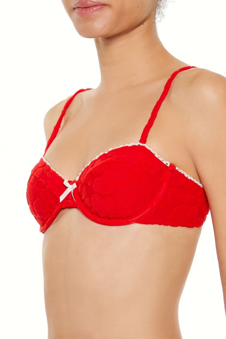 Heart Terry Underwire Bikini Top - Image 3