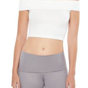 Seamless Off-the-Shoulder Crop Top