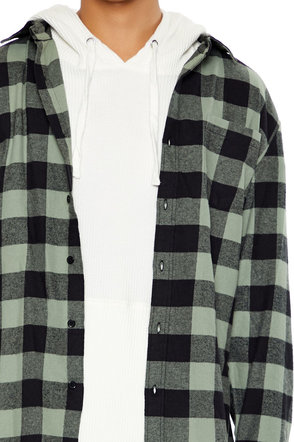 Plaid Curved-Hem Shirt - Image 13